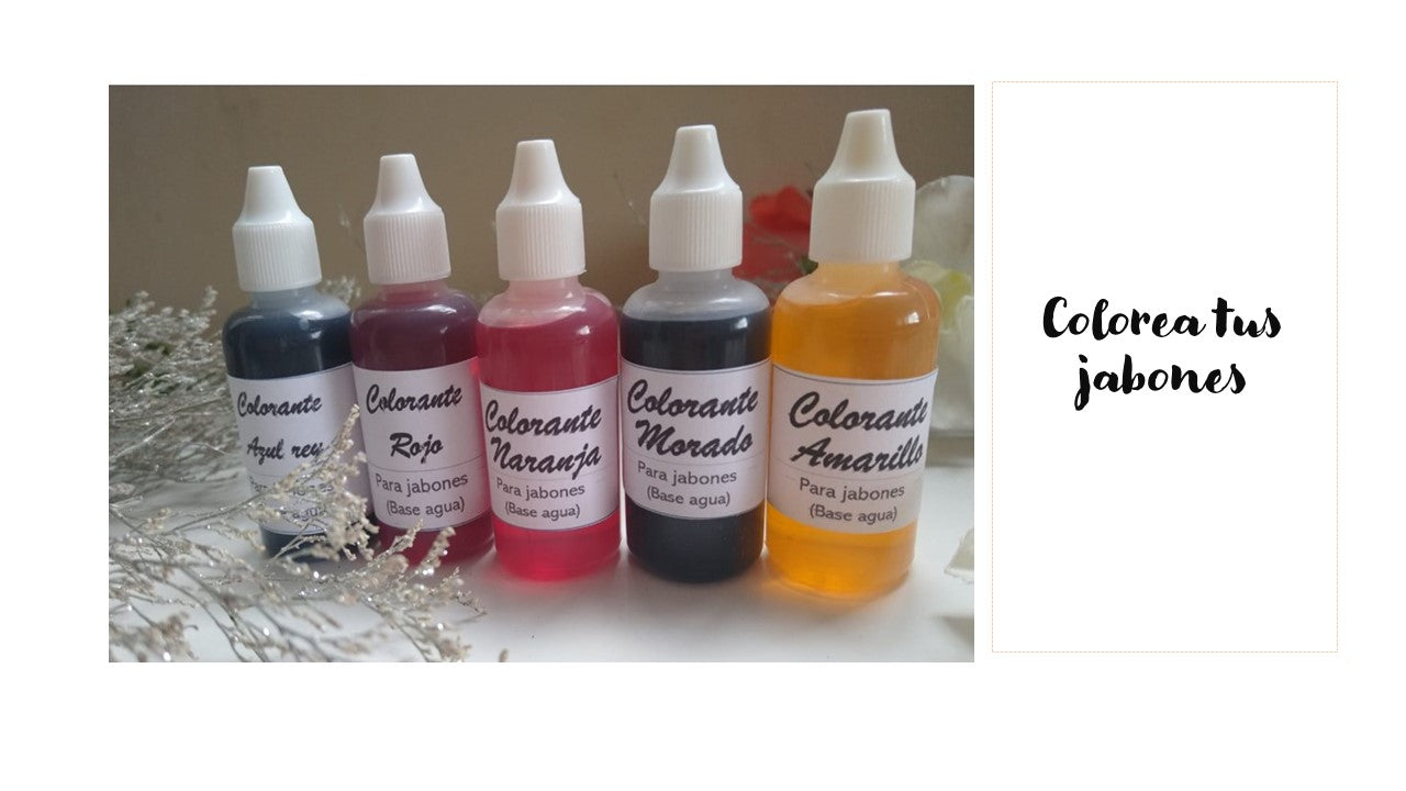 Colorantes Jabones Glicerina Bombas de Jabón|6pza|20ml cada uno